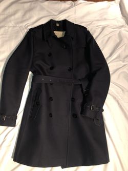 Midnight Blue Burberry Brit Trench Coat