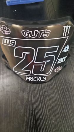 Front plate with decal