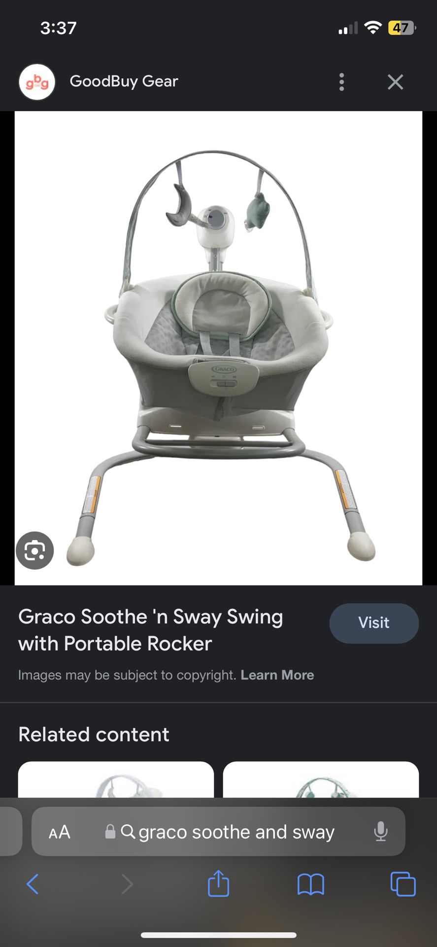 Graco Soothe And Swing 