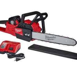 M18 FUEL 16 in. 18V Lithium-lon Brushless Battery Chainsaw Kit with 12.0 Ah Battery and M18 Rapid Charger