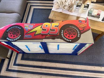 McQueen bed frame with brand new mattress for kids