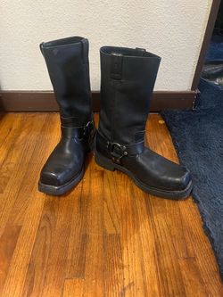Harley Davidson Leather Motorcycle Boots Sz 10 M