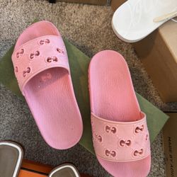 Pink Gucci Slides 