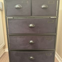 Fabric Drawer Dresser 12x23.75x33.75”
