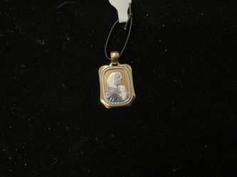 18k Mary and baby pendant 45059-3