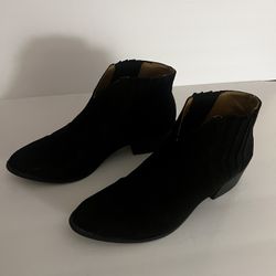 Black Suede Booties