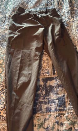 Olive Green Satin Jogger Pants Mens Small Nike