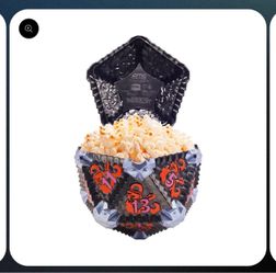 Dungeons and Dragons dice popcorn bucket