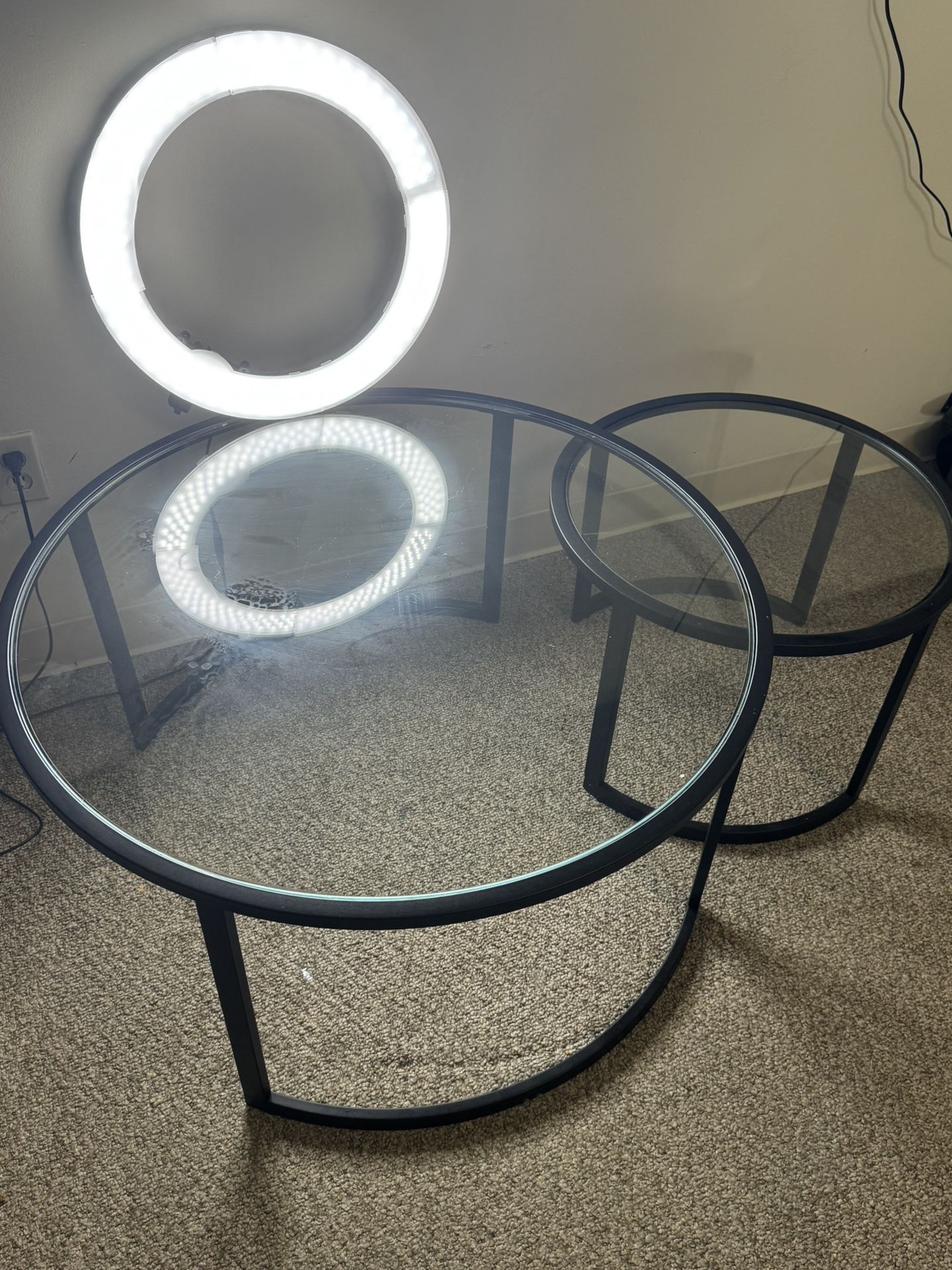 Black Glass Center Tables