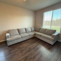Gently Used Grey Sectional Couch 
