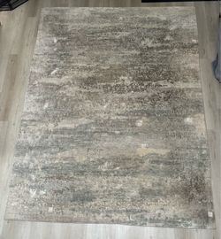 Extra Large 9’ x 12’ Distressed Neutral Area Rug