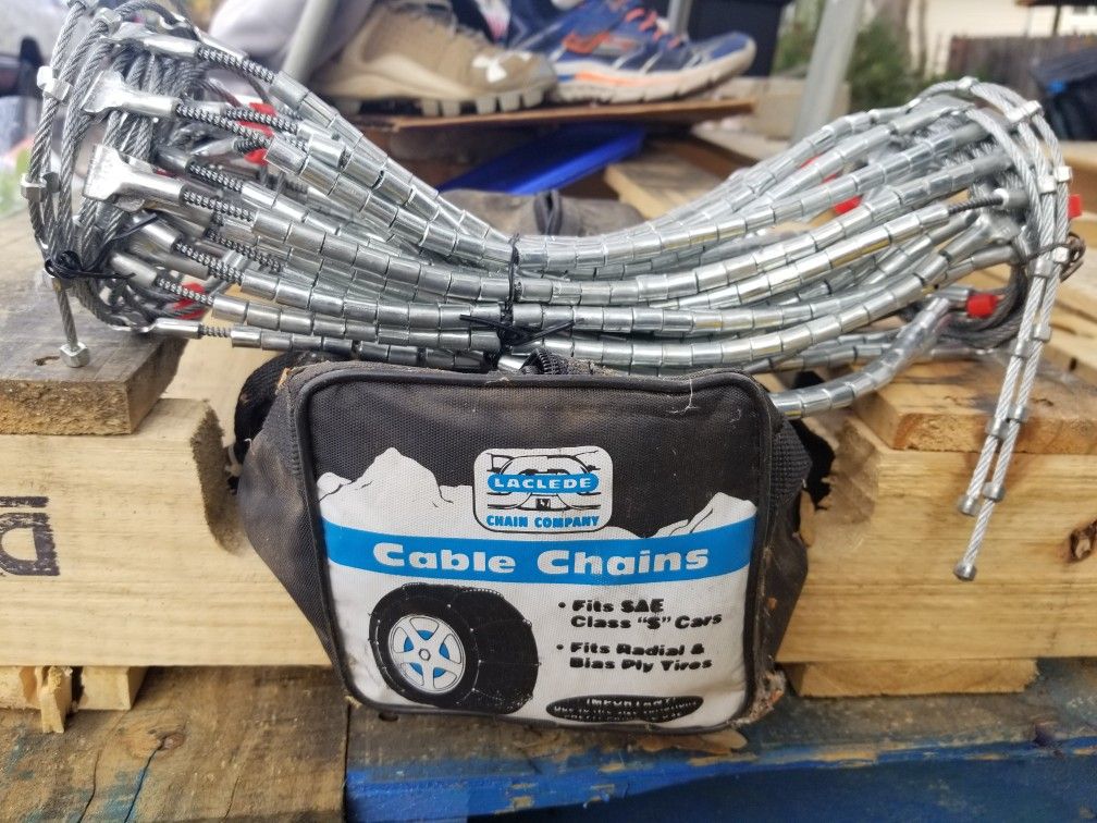 NEW Laclede Cable Type Radial Tire Chains Fits SAE Class S Cars