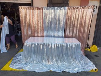 Tablecloth and backdrop