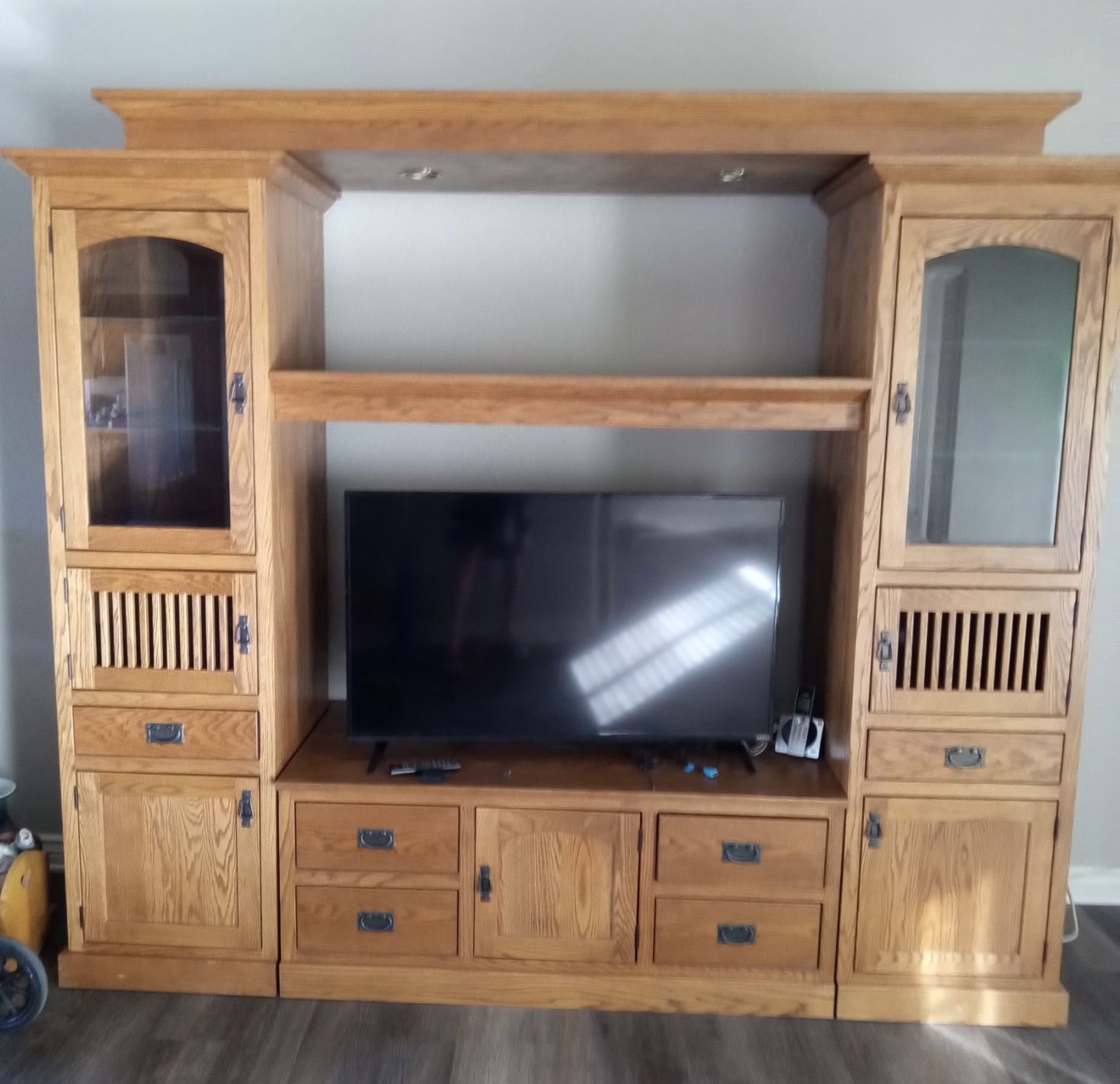 Free Solid Wood entertainment center