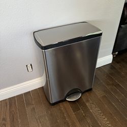 SimpleHuman Stainless Dual Trash Can