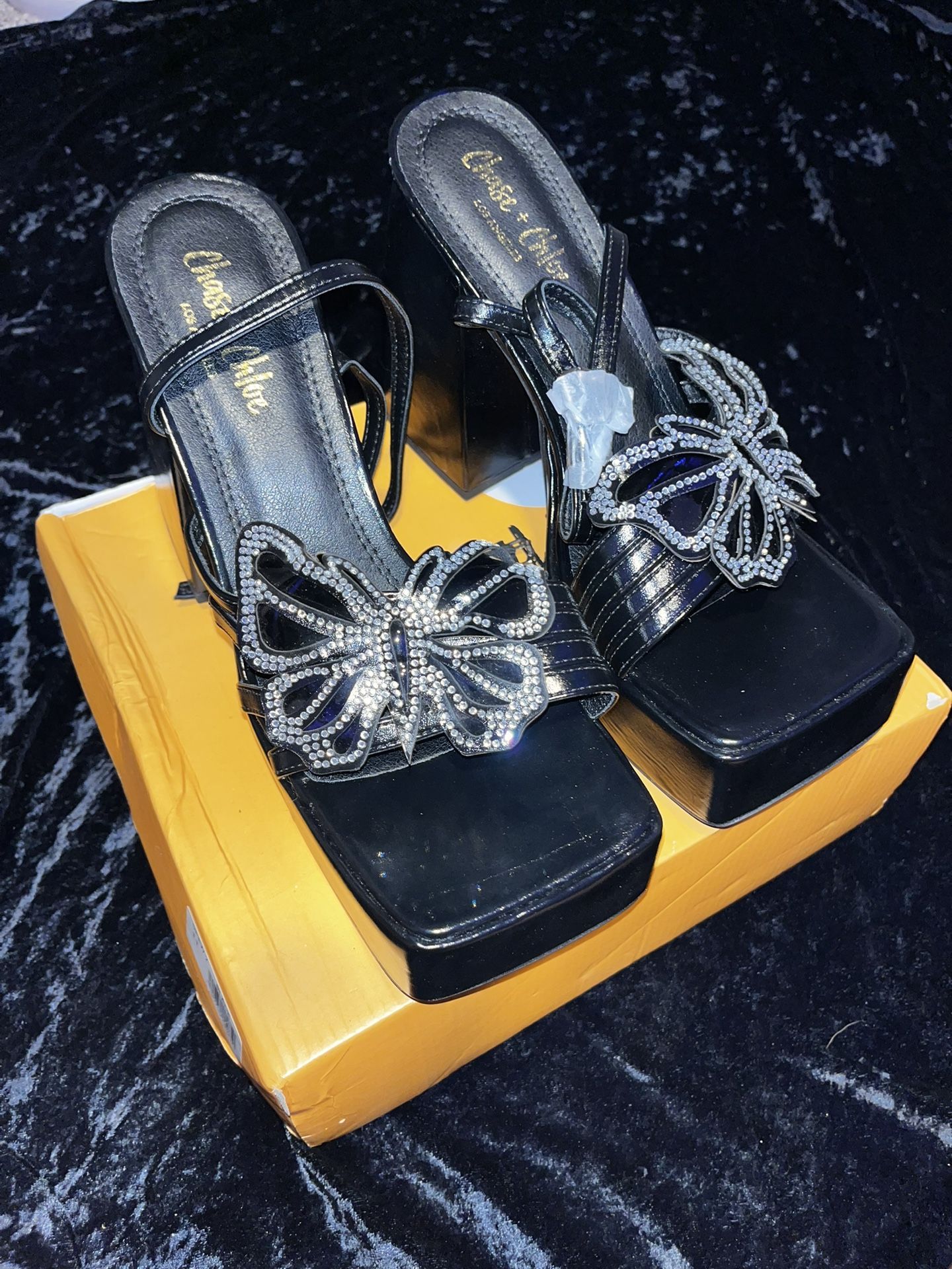 Chase + Chloe Butterfly Heels