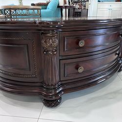 Marble  Oval Coffee Table