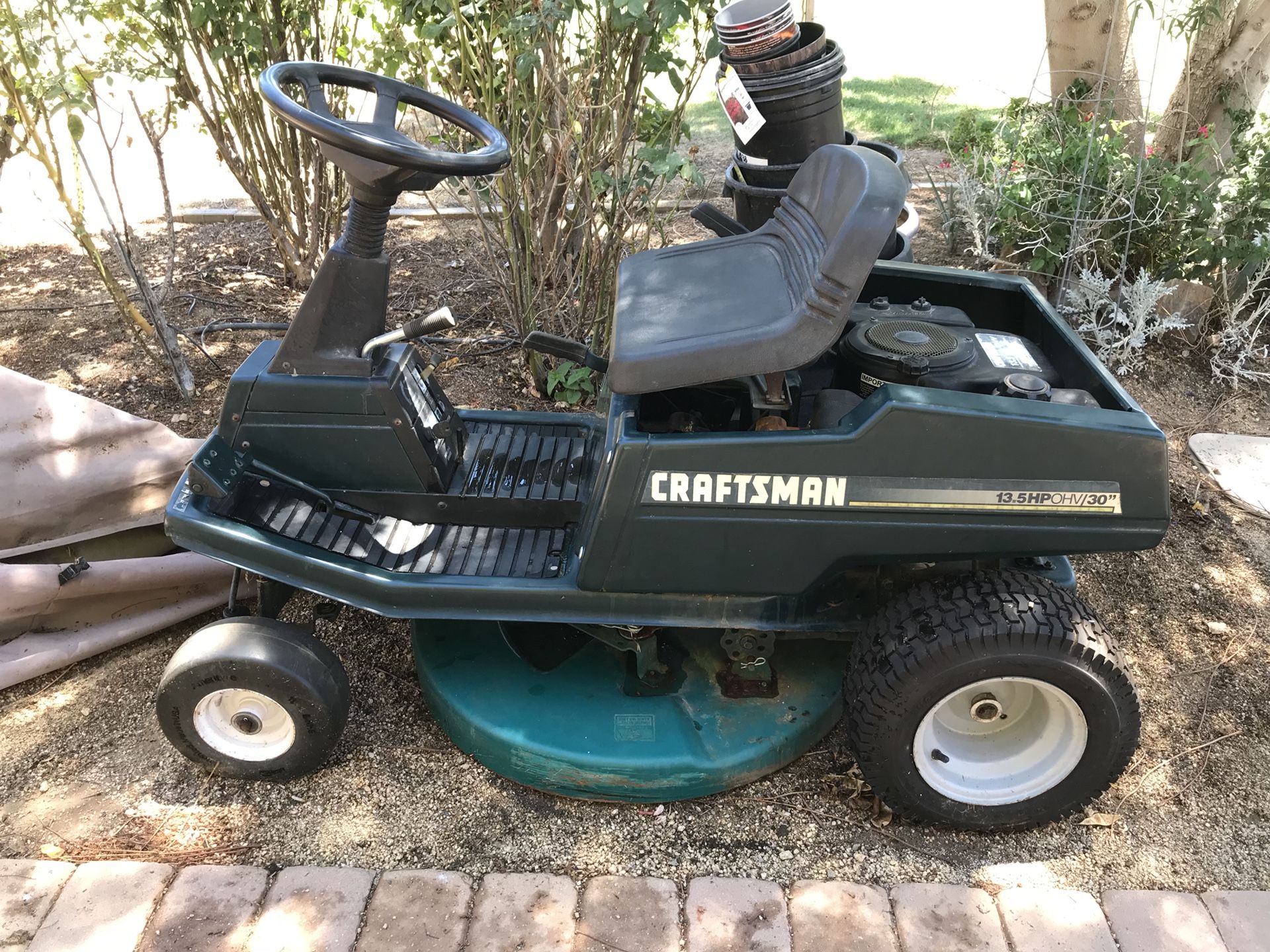 30 craftsman riding mower 13.5 hp hot sale