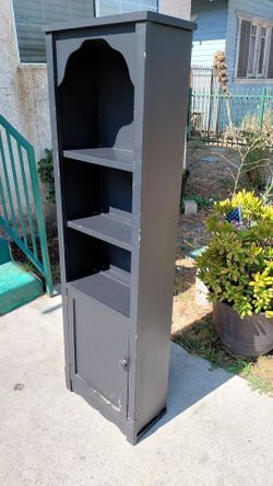 Tall Black Cabinet