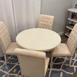 Dining Table Set w/extension 