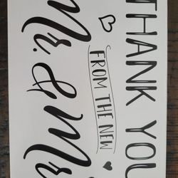 Wedding Thank You  Cards 