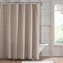 Bee & Willow Shower Curtain- Tufted Dot Pure Cashmere - 72” x 86”