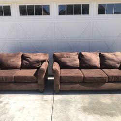 Dark Brown Couch Set