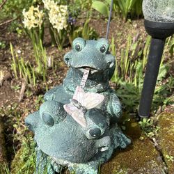 Frog Garden w/ butterfly . Read Description