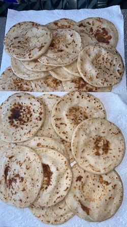 Gordas de harina para rellenar hechas a mano