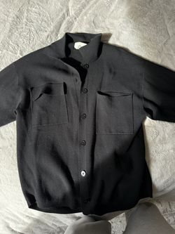 Aritzia S Black Button Up