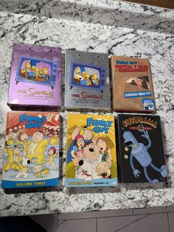 The Simpson & family guy DVD box sets