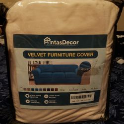 Beige Or Light Brown Loveseat Cover