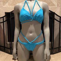 Braided Blue Bikini 