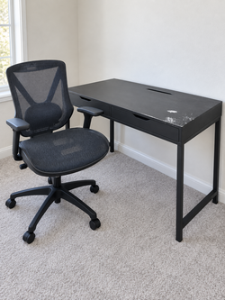 IKEA Desk & Ergonomic Mesh Chair