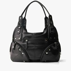 Bershka Leather Effect Studded Bag