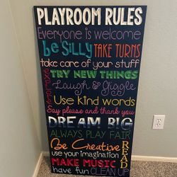 21 x 42 Kids Playroom Sign