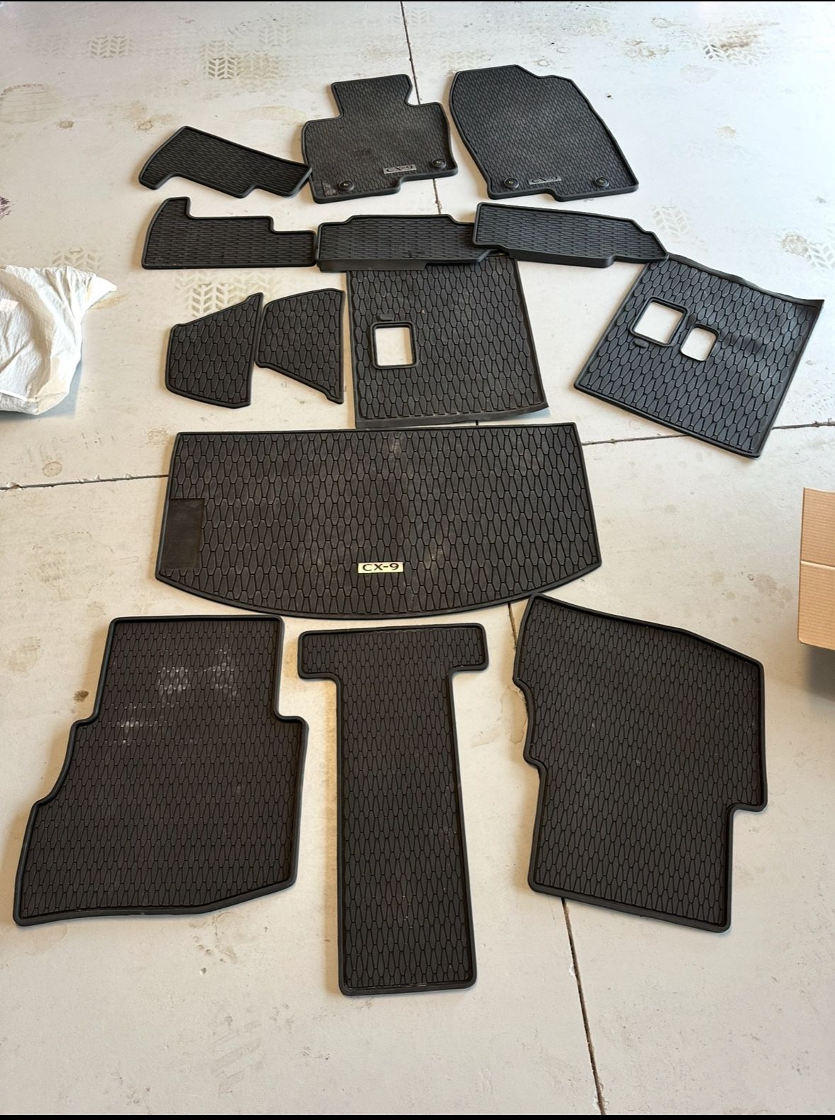 Mazda CX9 OEM All-Weather Floor Mats - Captain's Chairs