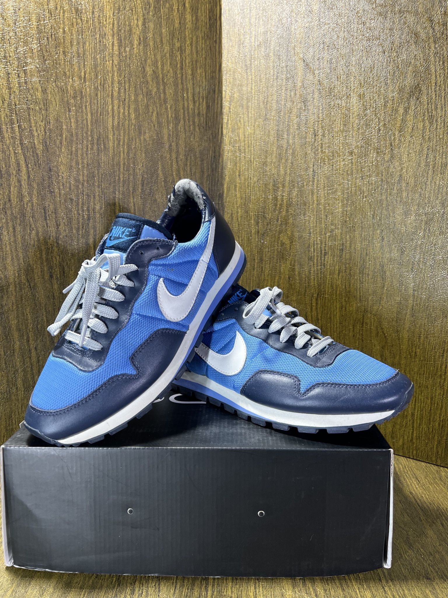 NIKE / City Waffle Stompers / Running casual / Men’s 12 / Good Condition w/o Box!! / Blue, Baby Blue & White