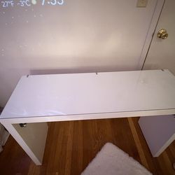IKEA Desk with Tempered Glass Top