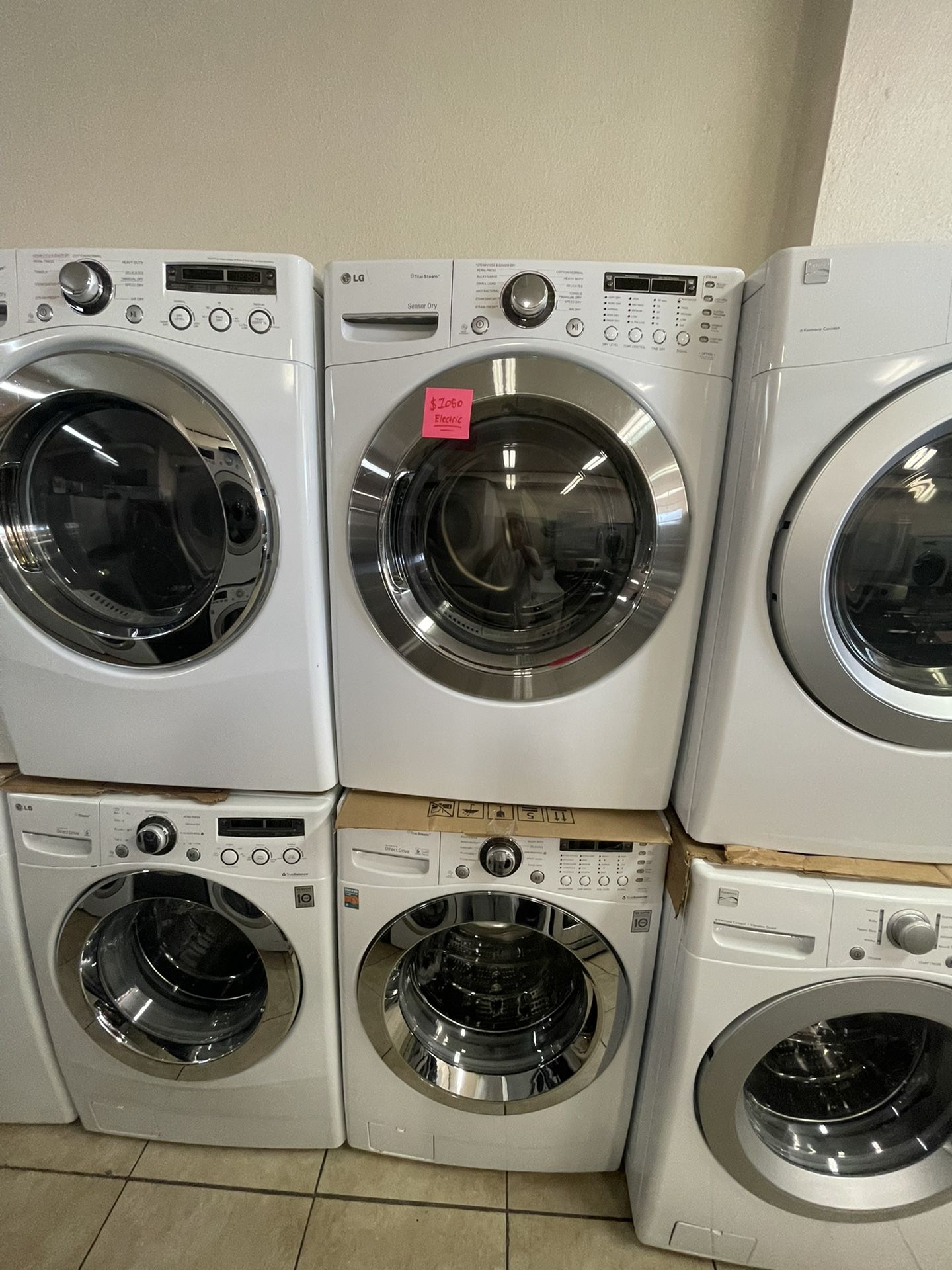Lg TrueSteam Front Load Washer And Electric Dryer