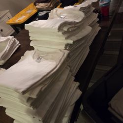 New Blank white tee shirts