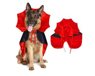GOYOSWA Dog Halloween Costumes, Dog Vampire Devil Cloak Cape Halloween Costumes size Large. Labrador