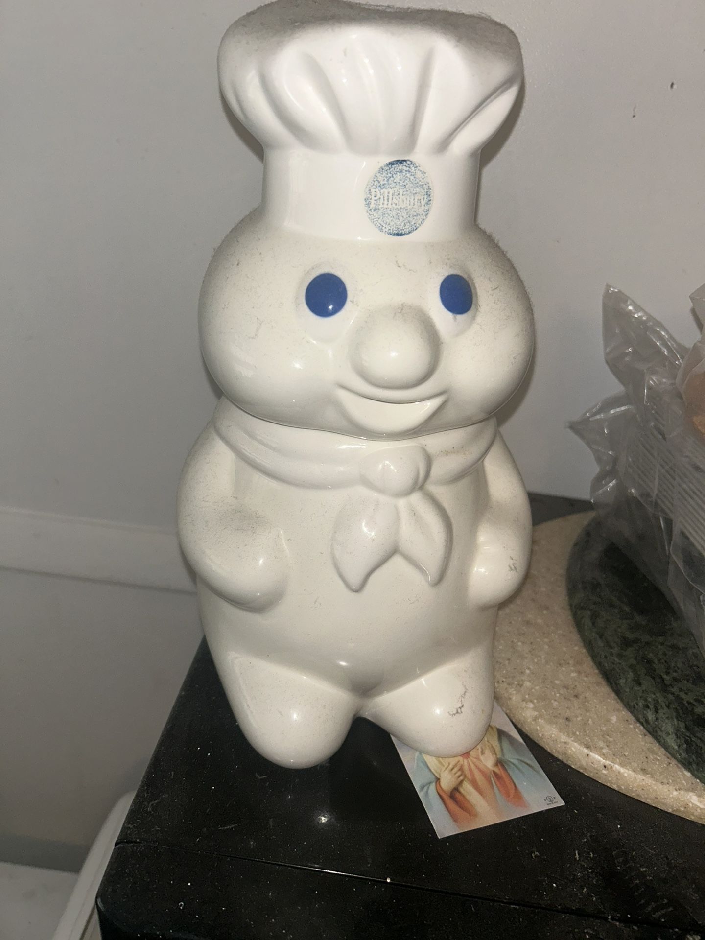 Vintage 12” Pillsbury Doughboy Cookie Jar