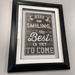 Inspirational Quote Picture & Frame