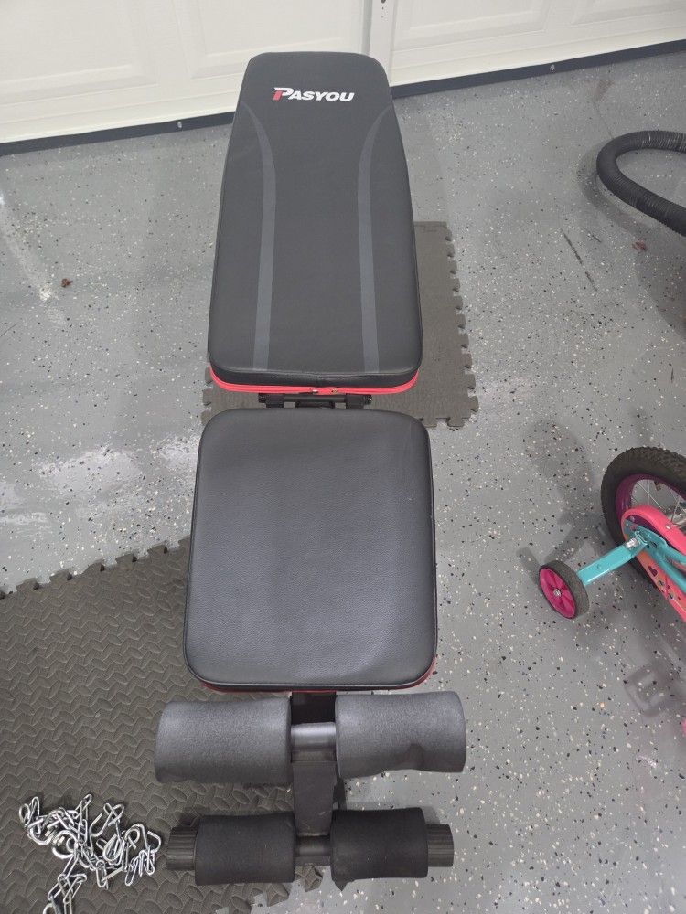 Bench Workout Excercise Curl Incline And Decline Bench
