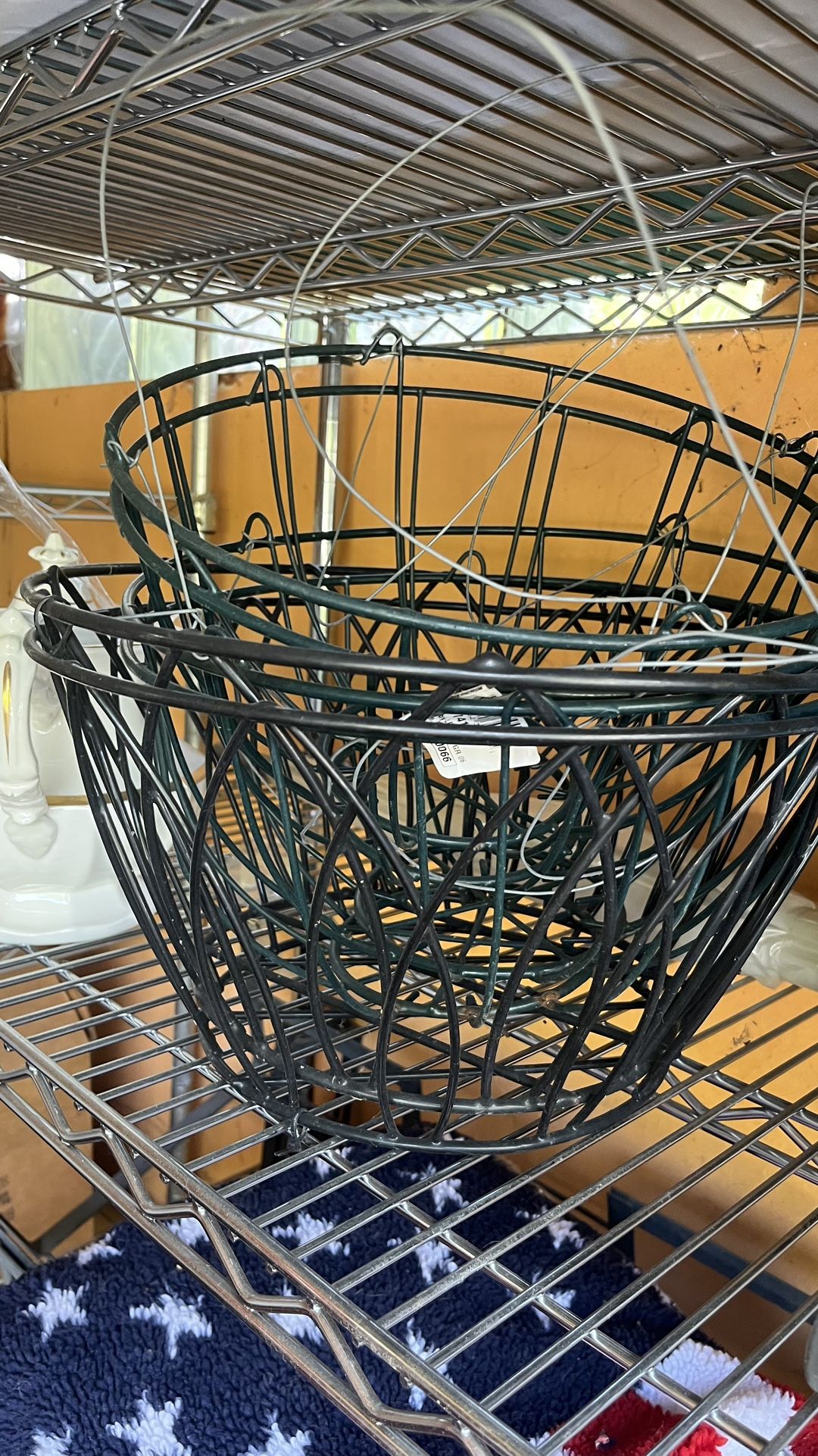 Collection of hanging planter baskets
