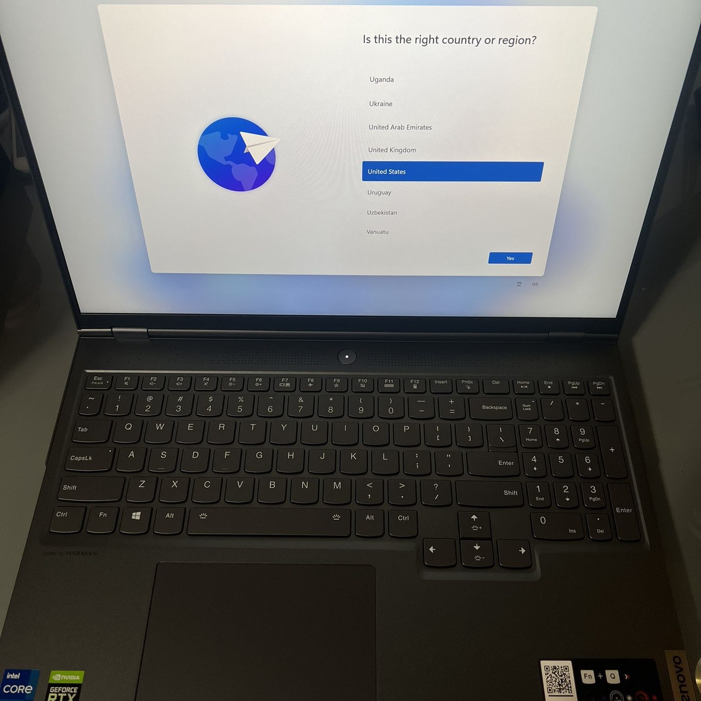 Like New Gaming Laptop Legion 7i Gen 6 Intel (16") with RTX 3060