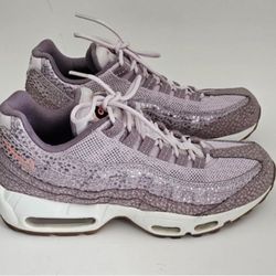 Women's NIKE Air Max 95 Premium Sneakers Shoes Size 10 Lilac Safari