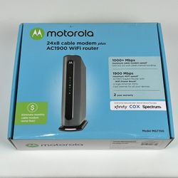 Motorola MG7700 AC1900 Dual-Band DOCSIS 3.0 Cable Modem WiFi Router Combo