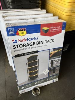 5-Tier Steel Storage Bin Rack